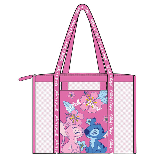 Bolsa playa rejilla Angel & Stitch Disney_0