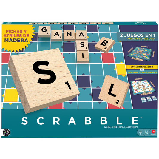 Juego mesa Scrabble Core Wood espaÃ±ol_0