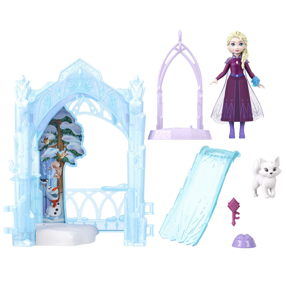 MuÃ±eca Elsa Escondite Helado de Animales Frozen Disney_0