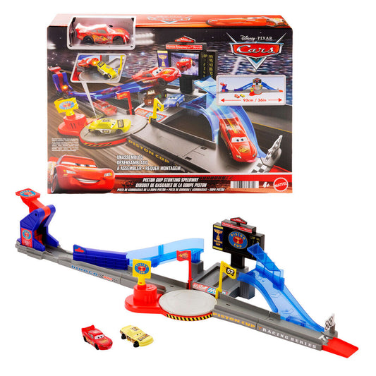 Pista Carreras Copa Piston Salto Rayo McQueen Cars Disney Pixar_0