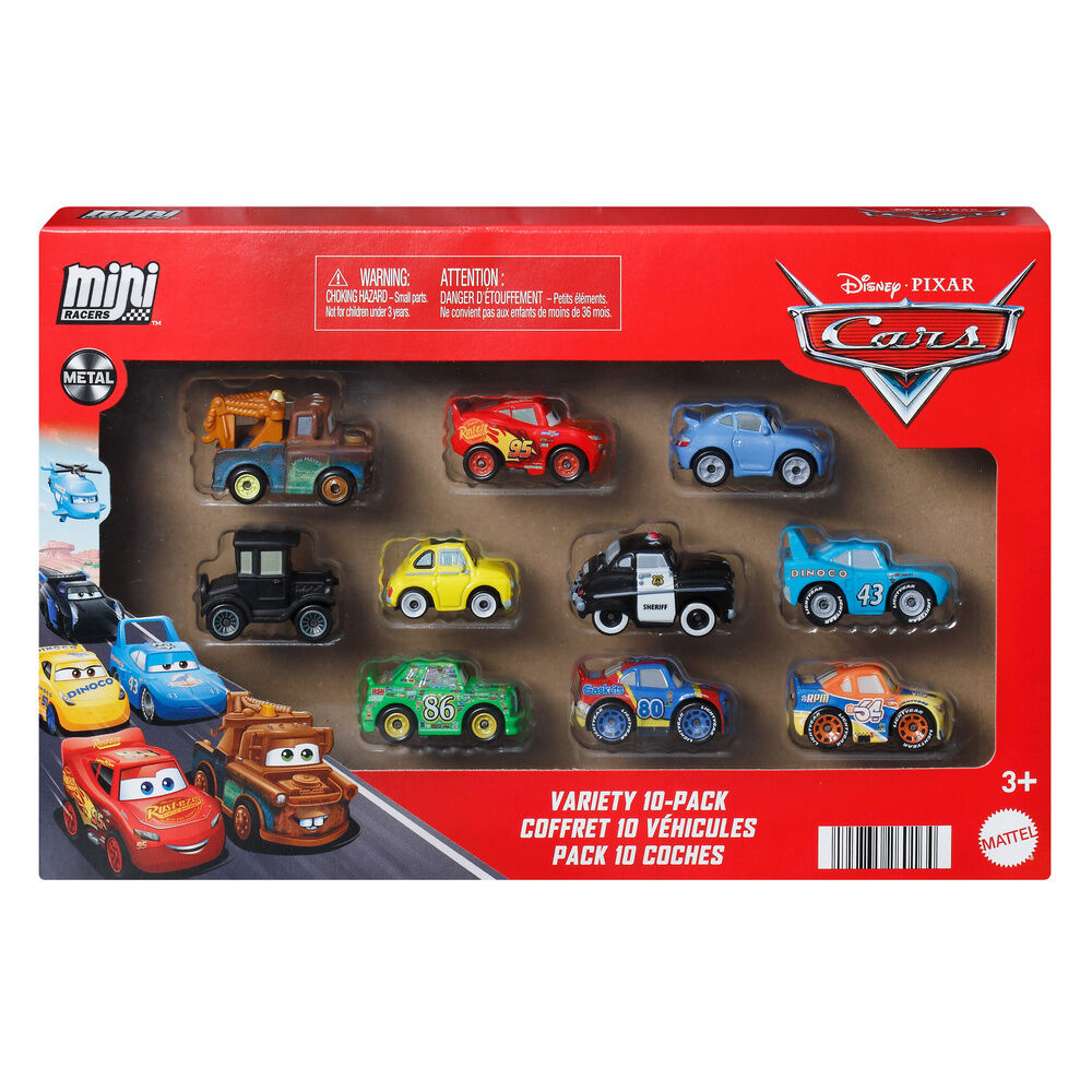 Blister 10 mini coches Cars Disney Pixar_0