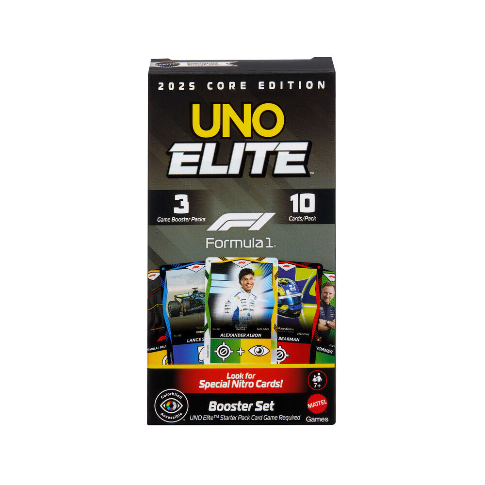 Juego cartas UNO Elite F1 Booster Pack_0