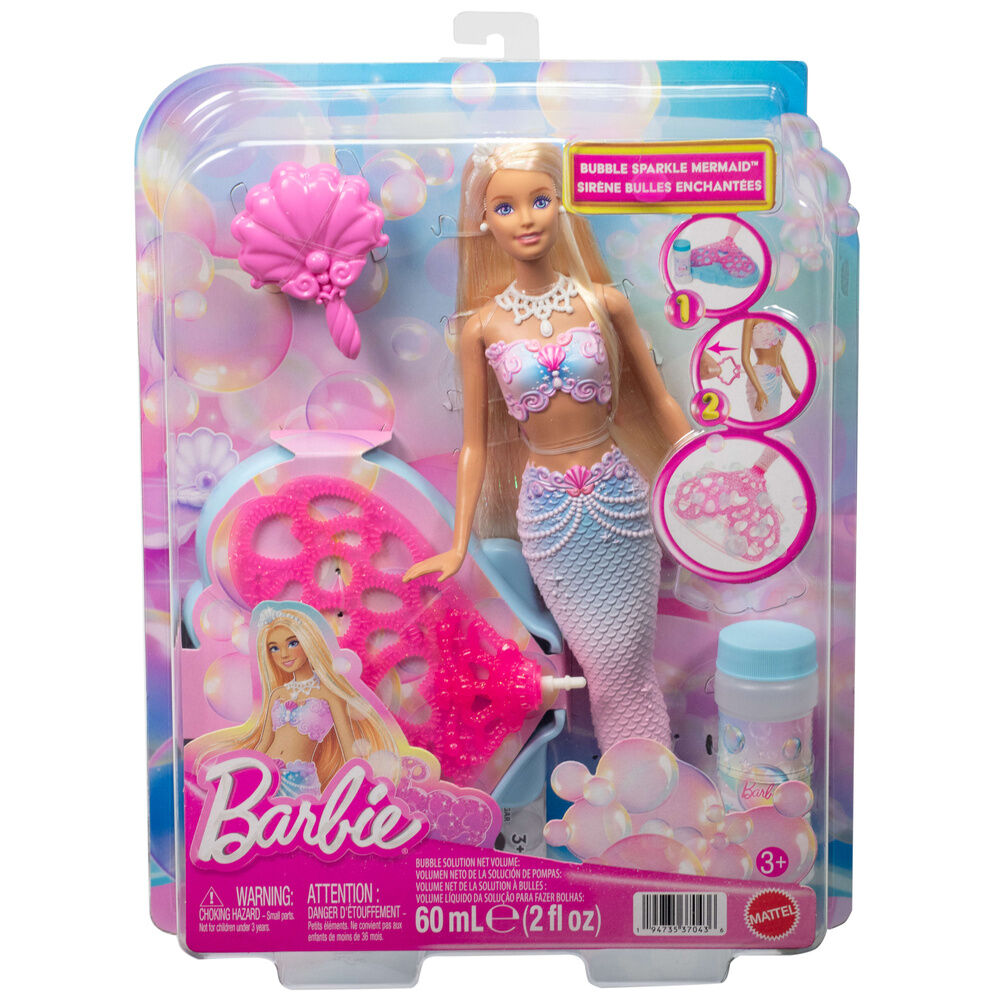 MuÃ±eca Sirena Pompas de Jabon Barbie_0