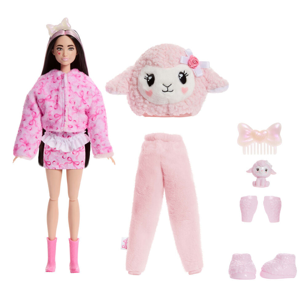 MuÃ±eca Ovejita Rosa Cutie Reveal Lazos Dulces Barbie_0