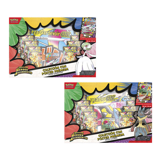 Blister juego cartas Premium Poster Collection Heroes Ascendentes Pokemon surtido espaÃ±ol_0