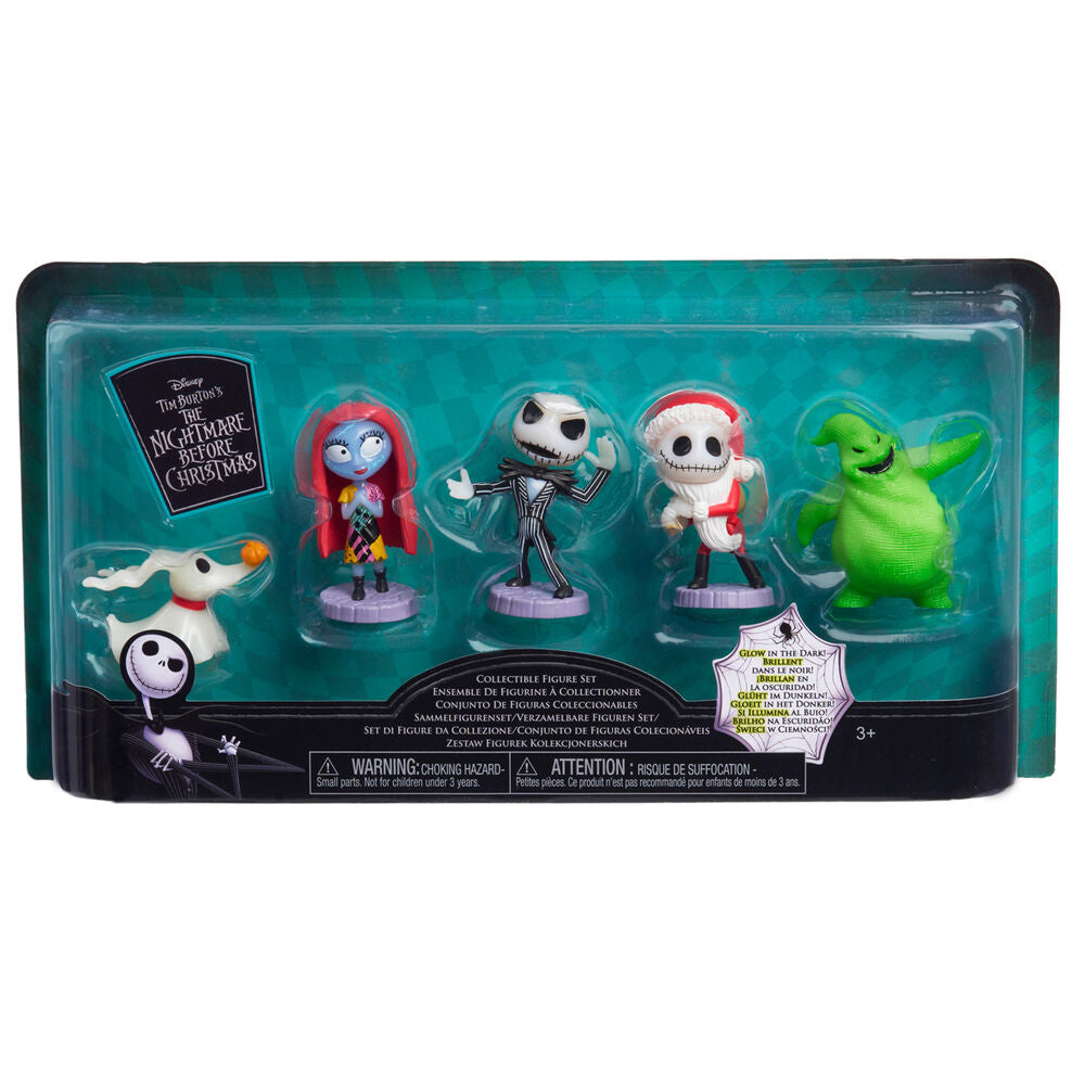 Blister 5 figuras Pesadilla Antes de Navidad Disney_0
