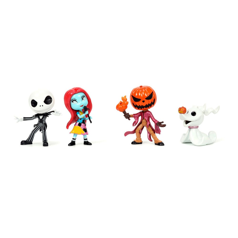 Blister 4 figuras metalfigs Pesadilla antes de Navidad Disney 7cm_0