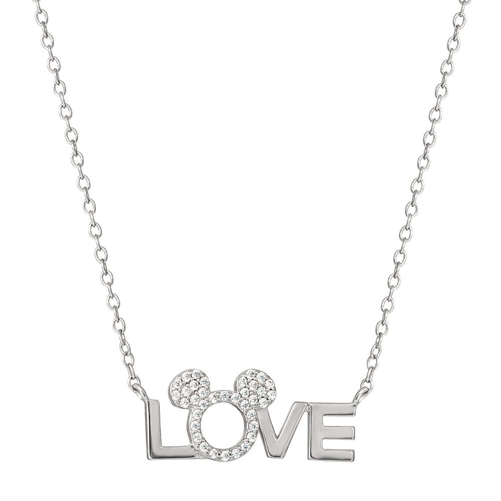 Colgante Love Minnie Disney plata_0