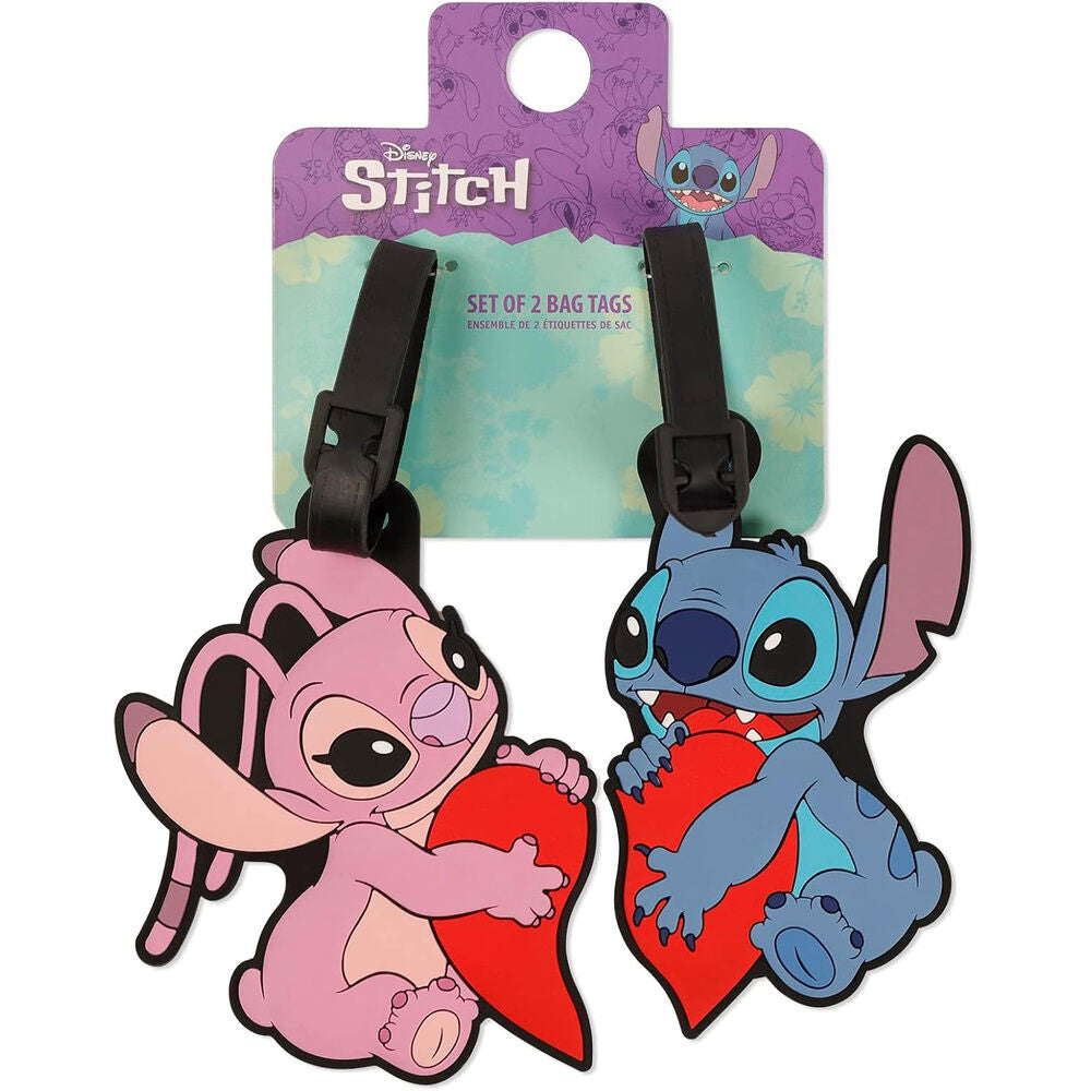Set 2 Etiquetas de Equipaje Angel & Stitch Disney_0