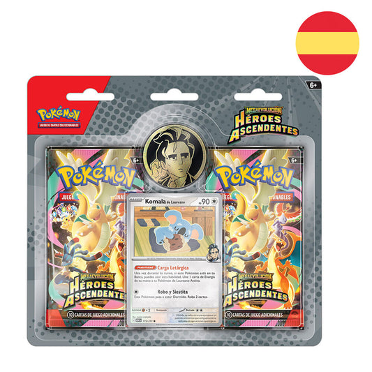 Blister 2 sobres Cartas Coleccionables Heroes Ascendentes Pokemon espaÃ±ol_0