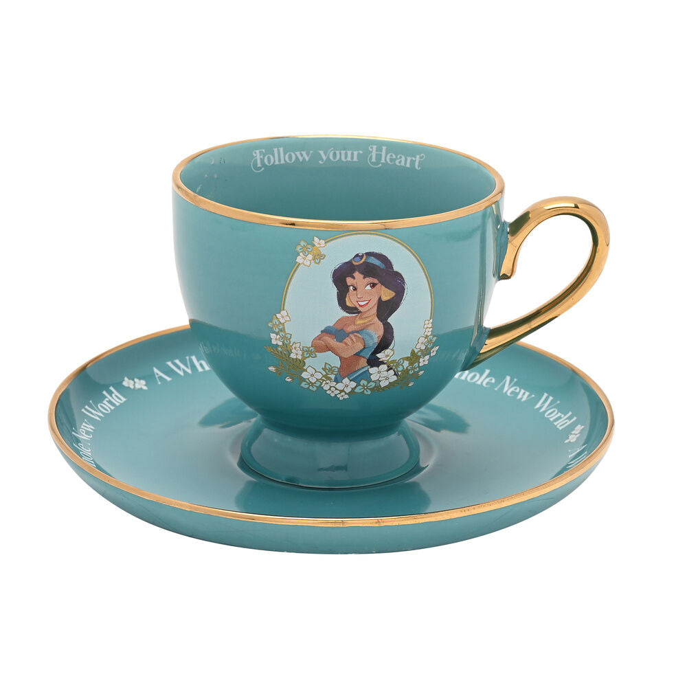 Taza te y platillo Jasmine Princesas Disney_0
