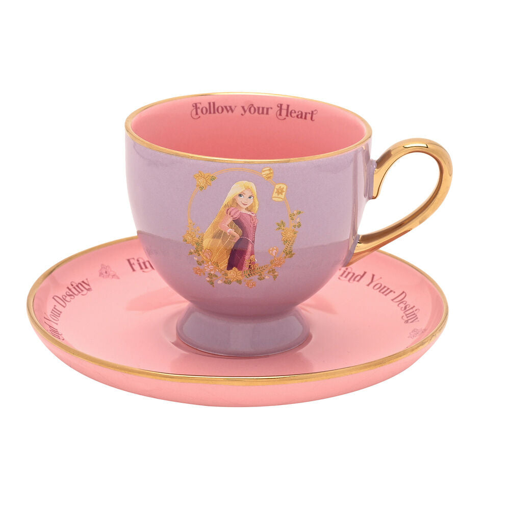 Taza te y platillo Rapunzel Princesas Disney_0