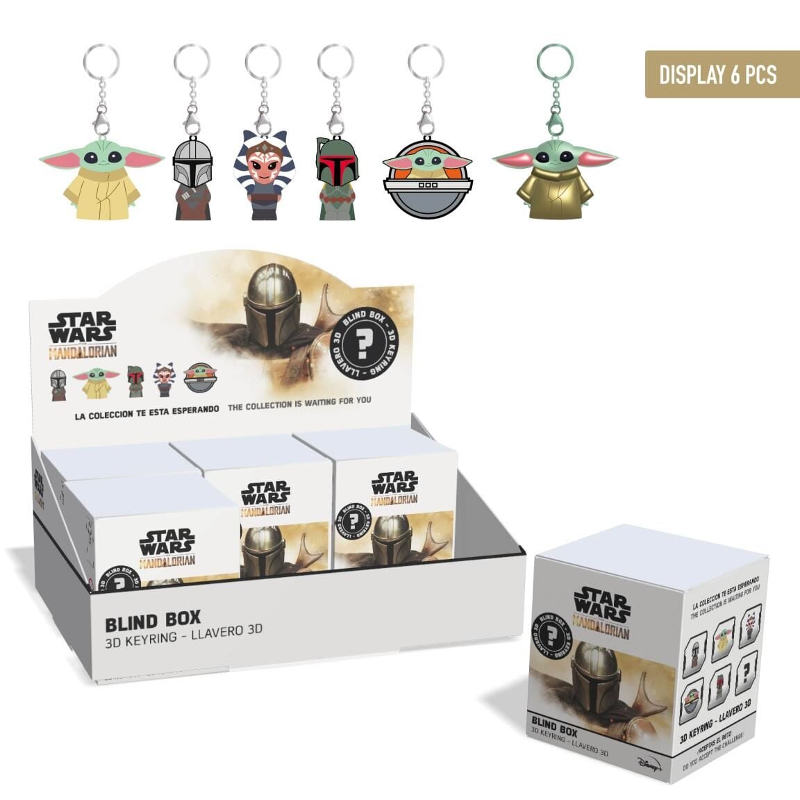 Llavero sorpresa The Mandalorian Star Wars surtido_0