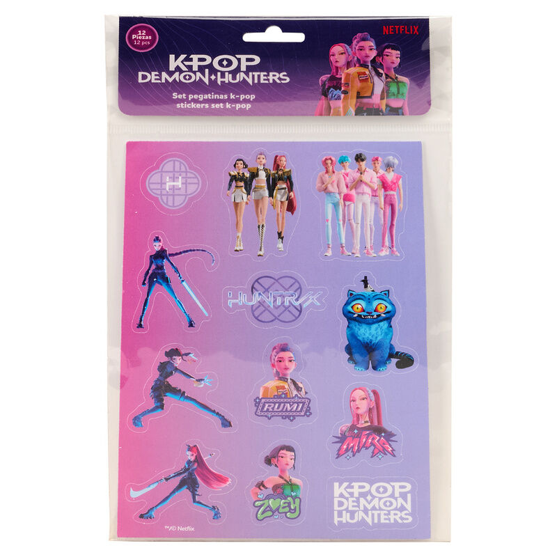 Set Pegatinas Stationery Kpop Demon Hunters surtido_0