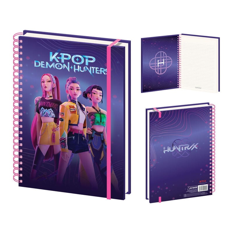 Cuaderno A4 Huntrix KPop Demon Hunters_0