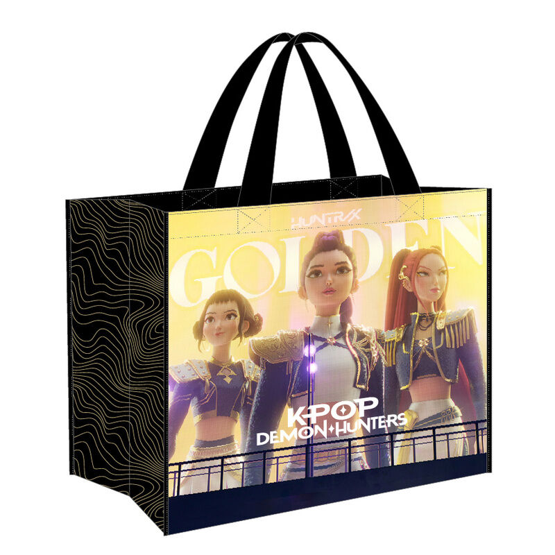 Bolsa shopping Negra KPop Demon Hunters_0