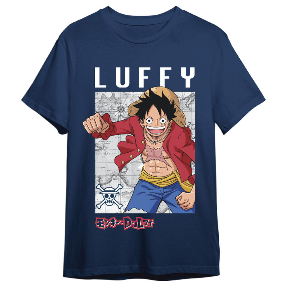 Camiseta Monkey D. Luffy Map One Piece adulto_0