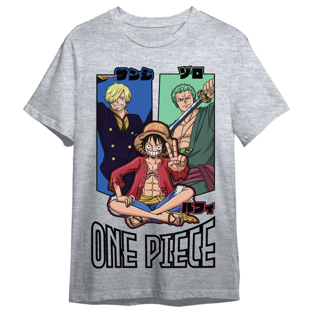 Camiseta Monkey D. Luffy, Roronoa Zoro & Sanji One Piece adulto_0