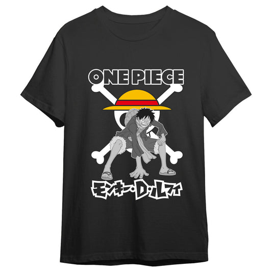 Camiseta Monkey D. Luffy Skull One Piece adulto_0