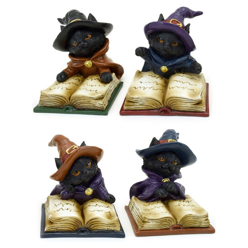 Figura Gato Negro de Bruja Libro de Hechizos surtido_0