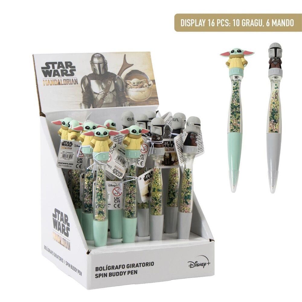 Boligrafo giratorio The Mandalorian Star Wars surtido_0