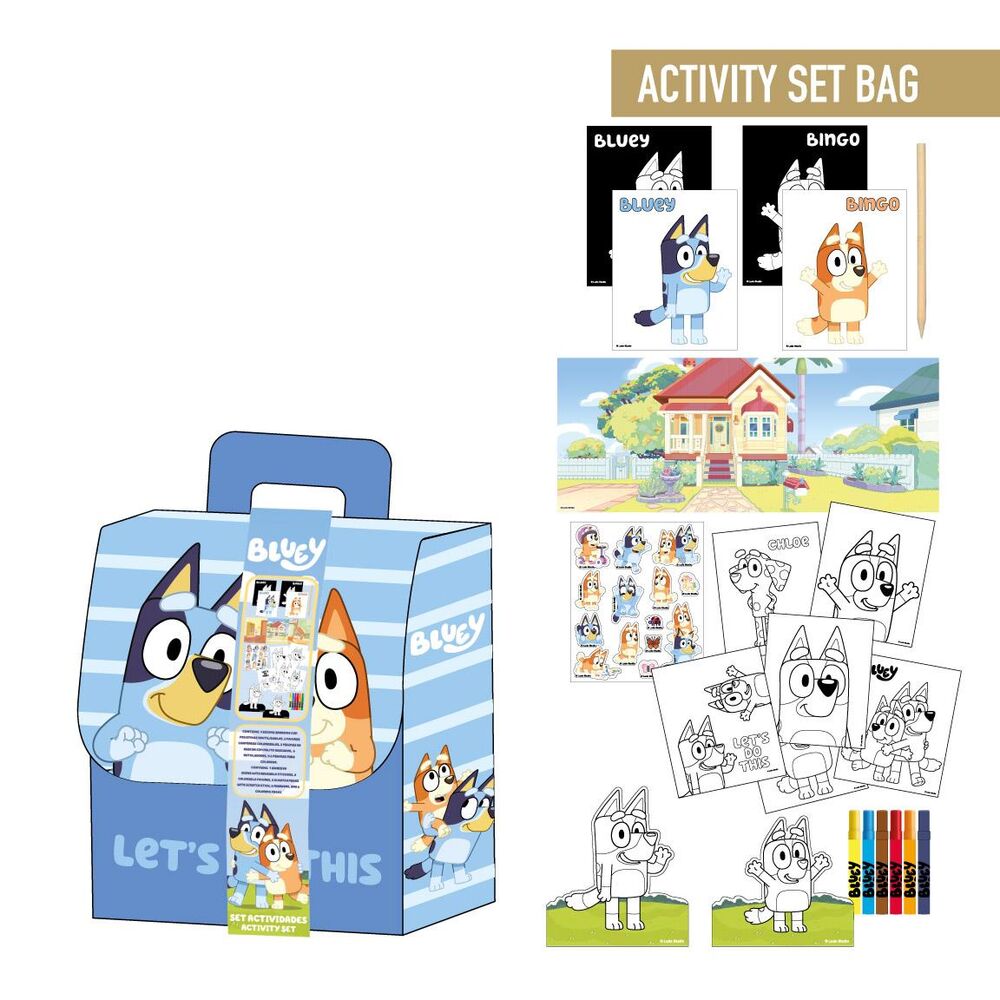 Mochila set coloreable Bluey_0