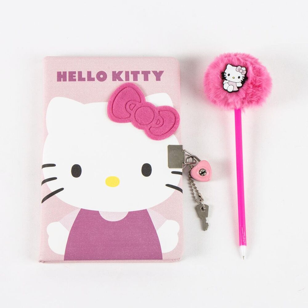 Diario + boligrafo Hello Kitty_0