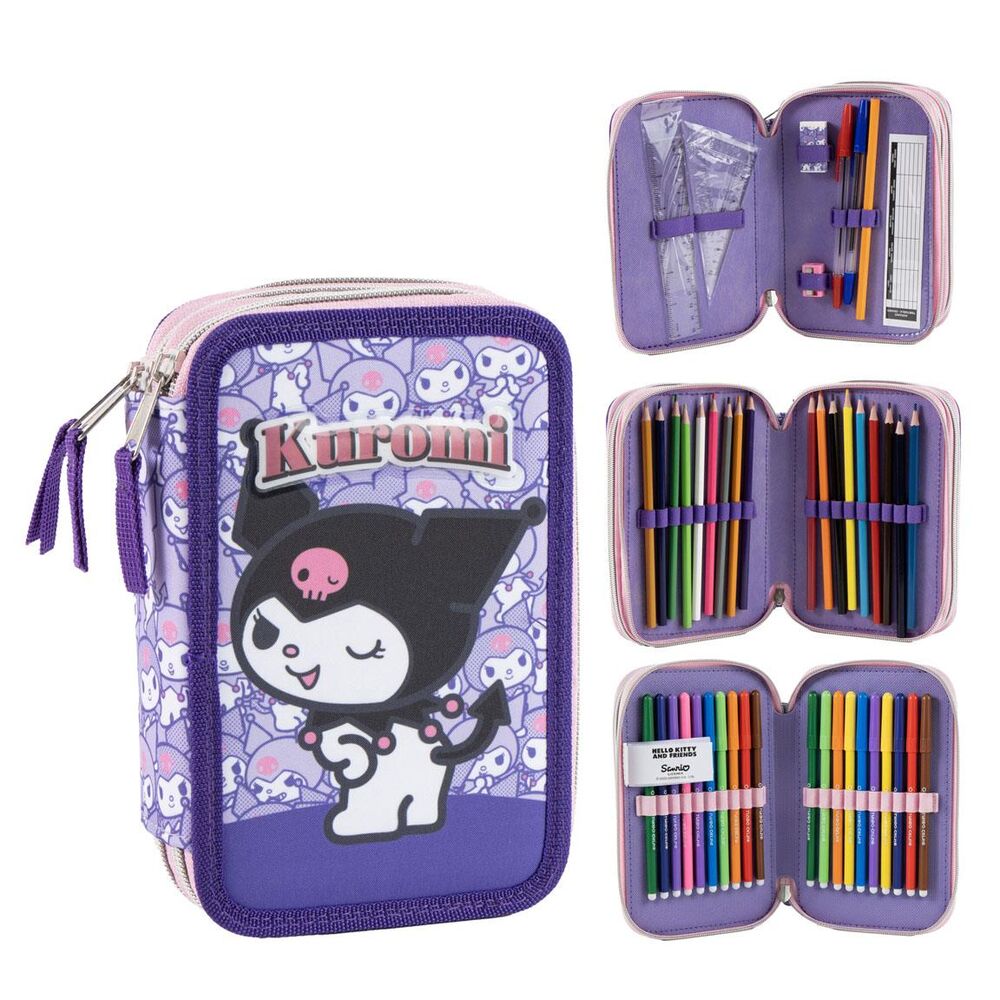 Plumier Kuromi Hello Kitty triple_0