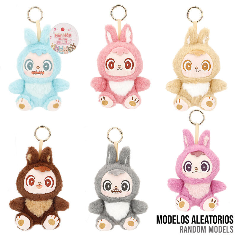 MuÃ±eco llavero peluche Kawaii Bunny Hen Hao 12cm surtido_0