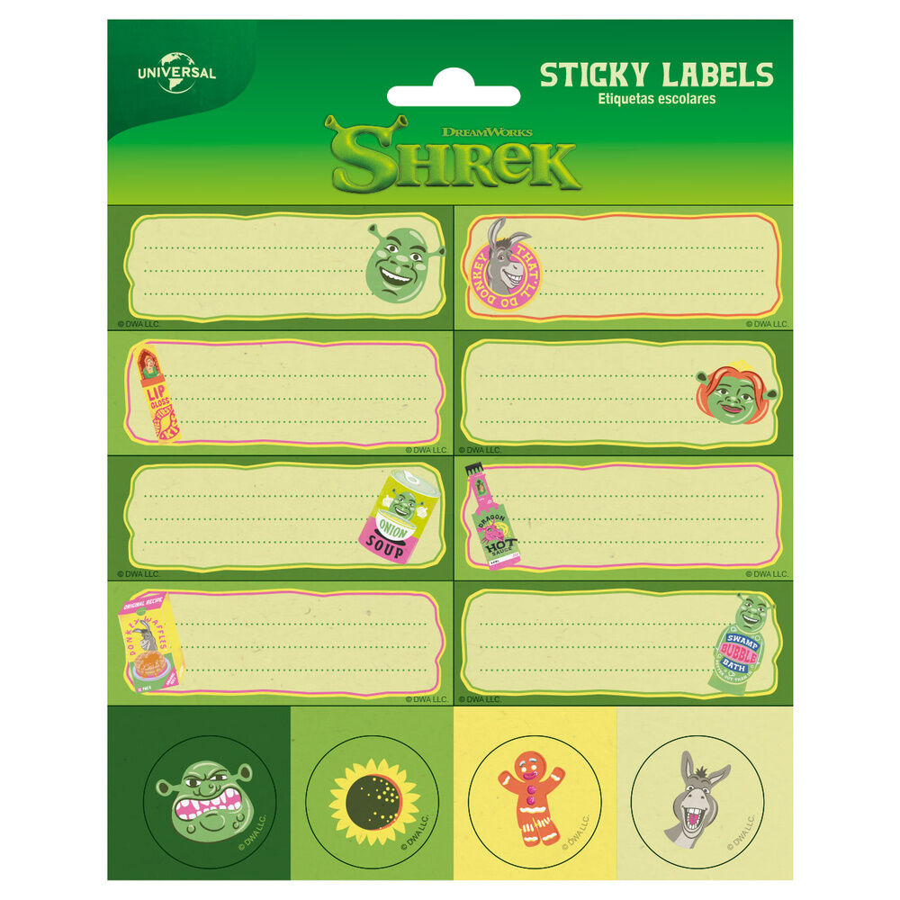 Etiquetas adhesivas Shrek_0
