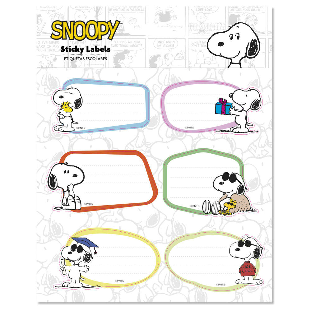 Etiquetas adhesivas premium Snoopy_0