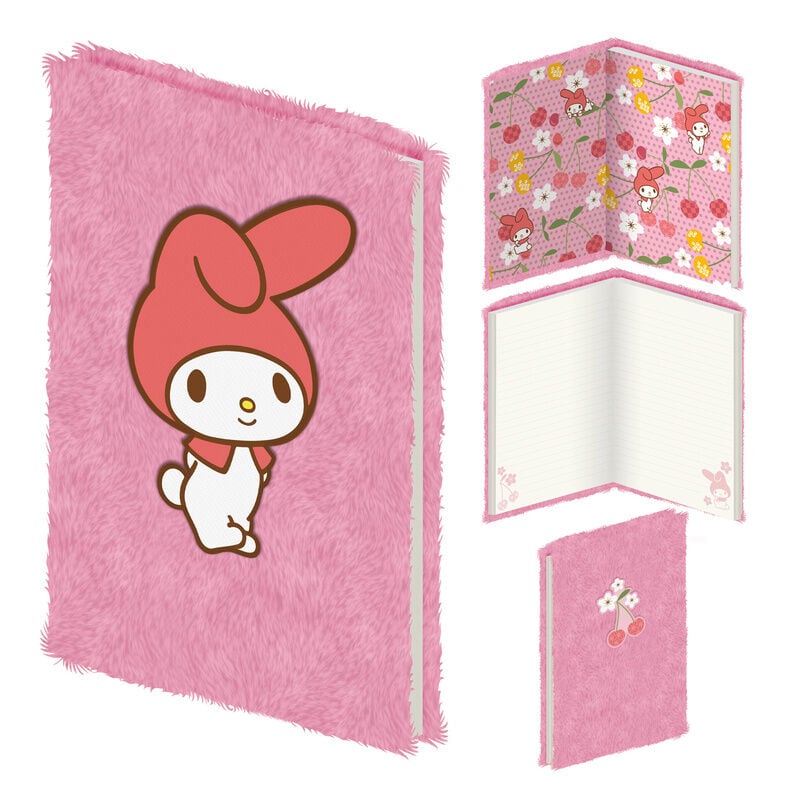 Cuaderno peluche A5 My Melody Hello Kitty_0
