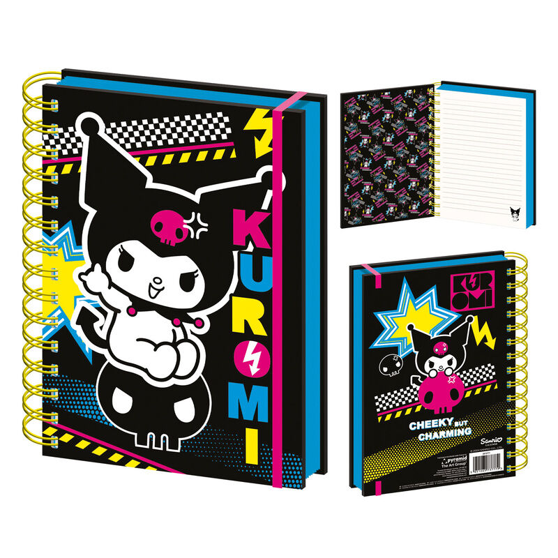 Cuaderno A5 Punk Vibes Kuromi Hello Kitty_0