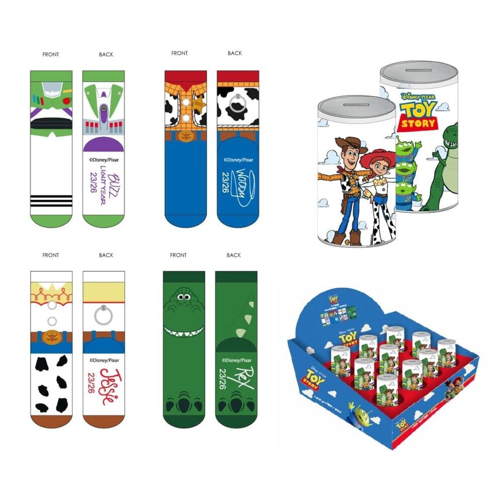 Set 4 pares calcetines Toy Story Disney adulto surtido_0