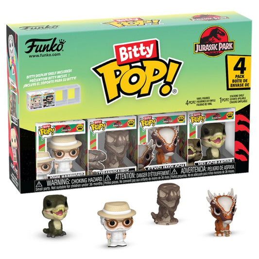 Blister 4 figuras Bitty POP Jurassic Park Raptor_0
