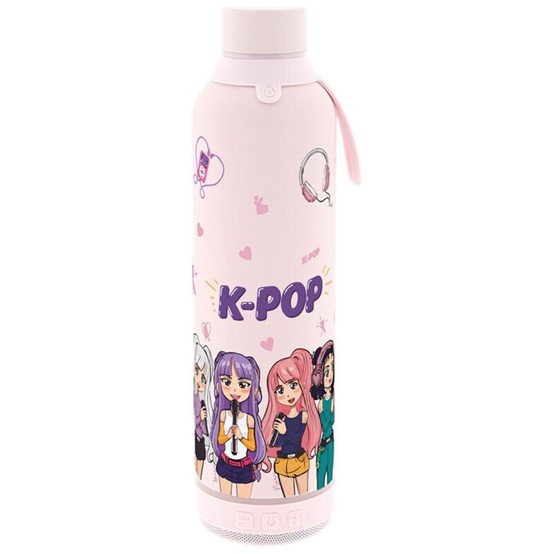 Botella termica con altavoz Pink KPop 600ml_0
