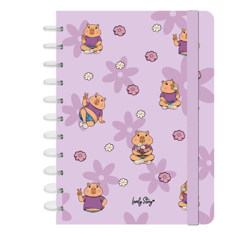 Cuaderno A4 Flower Capibara_0