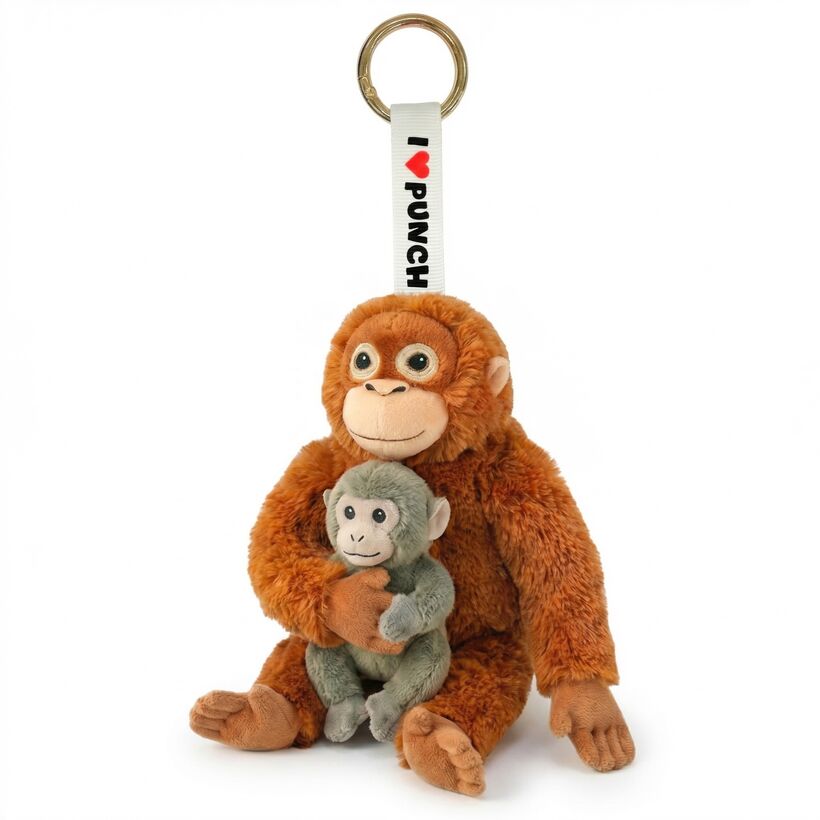 Llavero Peluche mono Punch 15cm_0