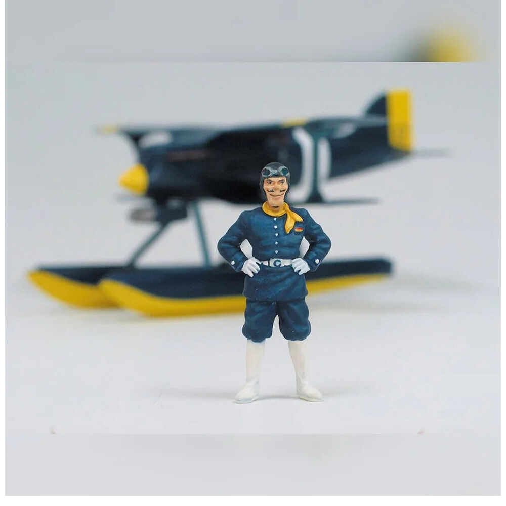 Maqueta Model Kit Curtiss R3C-0 Seaplane + Donald Curtis Porco Rosso_0