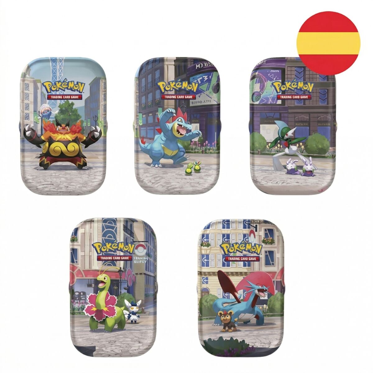 Mini Lata juego cartas Summer ex Pokemon espaÃ±ol surtido_0