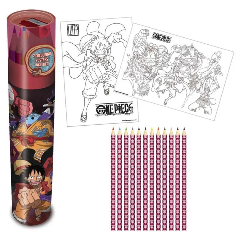 Set lapices colores One Piece_0