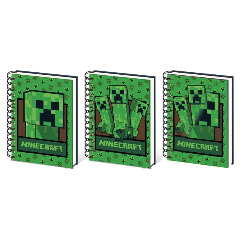 Cuaderno A5 3D Minecraft surtido_0