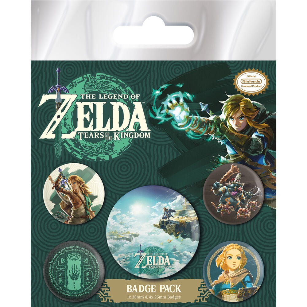 Set 5 chapas The Legend of Zelda_0