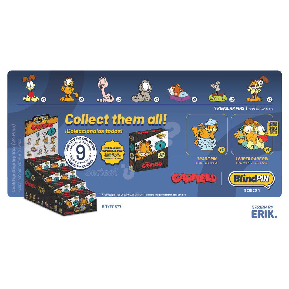 Pin misterioso coleccionable Garfield BlindPIN_0