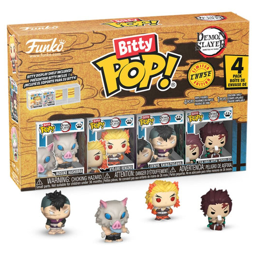 Blister 4 figuras Bitty POP Demon Slayer Inosuke_0