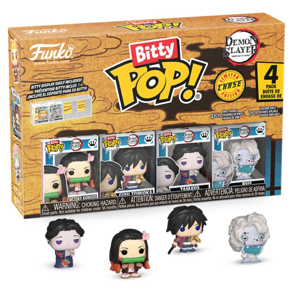 Blister 4 figuras Bitty POP Demon Slayer Nezuko_0
