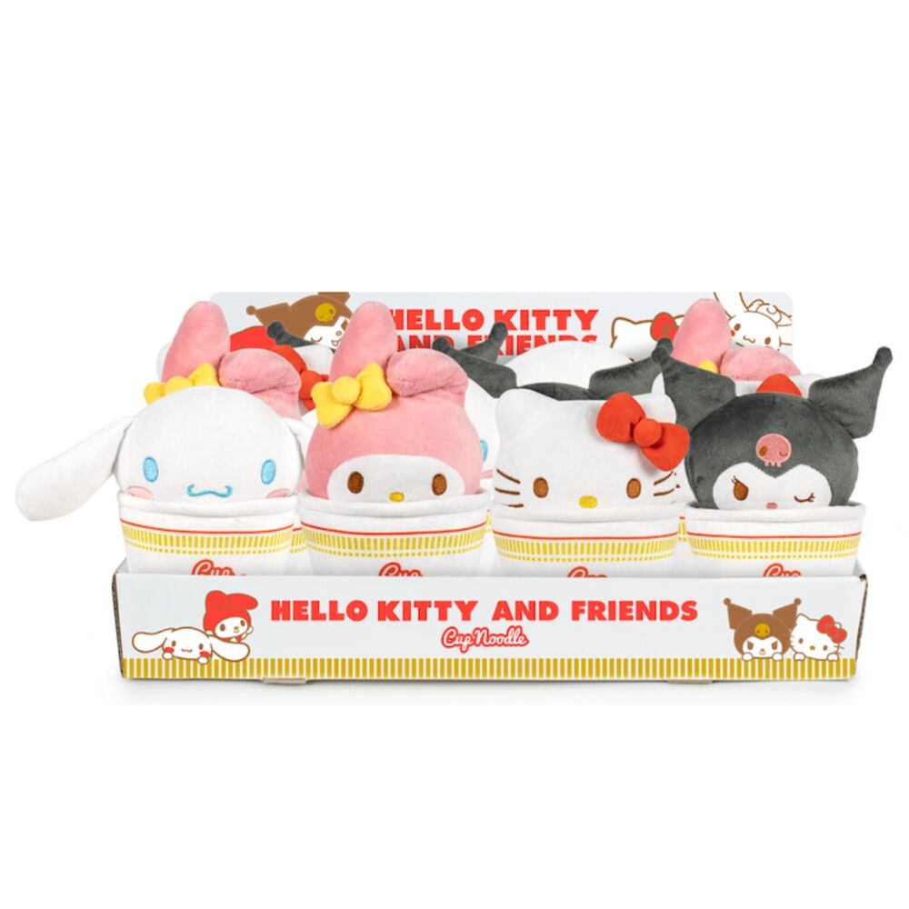 Peluche Cup Noodles Hello Kitty & Friends 16cm surtido_0