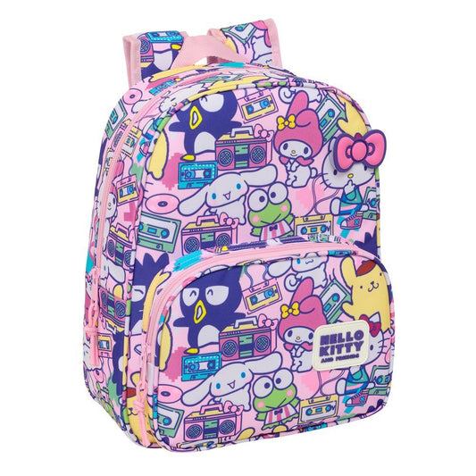 Mochila Hello Kitty & Friends 34cm adaptable_0