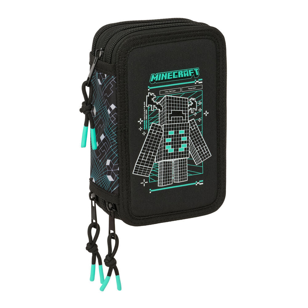 Plumier Screen Minecraft triple 37pzs_0