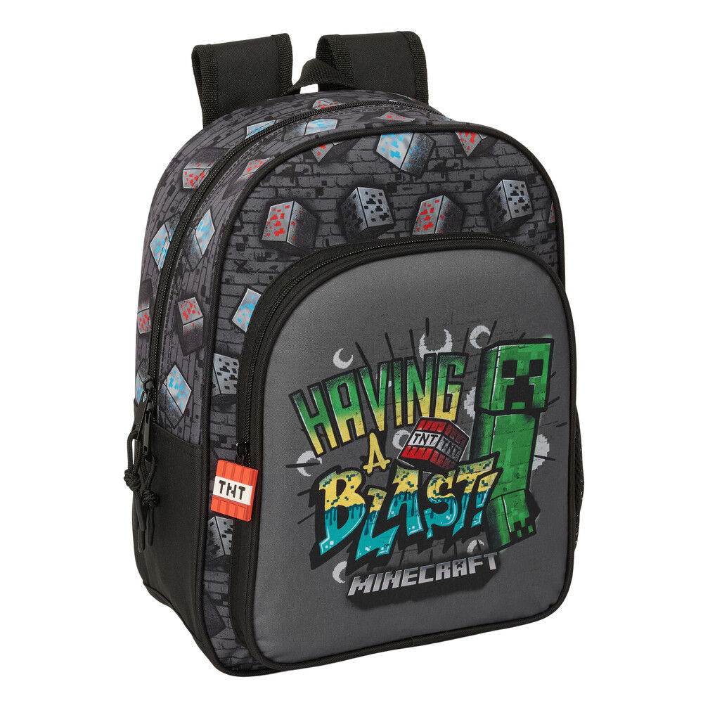 Mochila Graffiti Minecraft 34cm adaptable_0